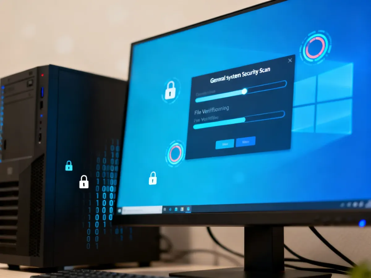 Weryfikacja pliku systemowego Windows za pomocą narzędzi bezpieczeństwa